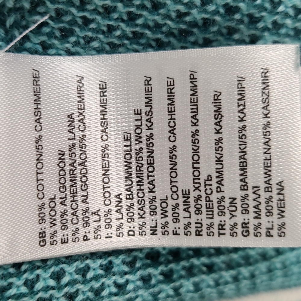 The North Face Top Long Sleeve Sweater Thermal Turquoise Size Small - Picture 8 of 12